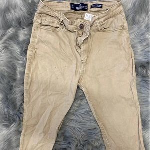 Hollister khaki high rise skinny jeans